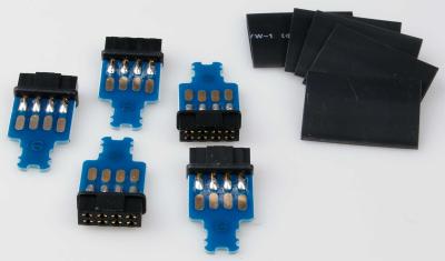 Lötplatine 8-pin MPX Hochstrom Stecker System mit Buchse (Kontakt = Buchse) 5 Stück