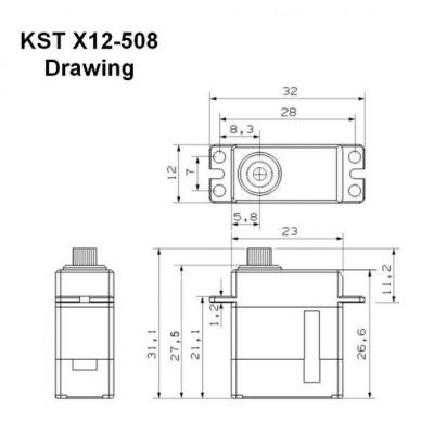 KST X12-508 Digital HV Servo 12mm