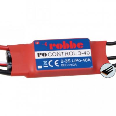 ROBBE RO-CONTROL 3-40 2-3S -40(55)A BRUSHLESS REGLER 5V/3A BEC