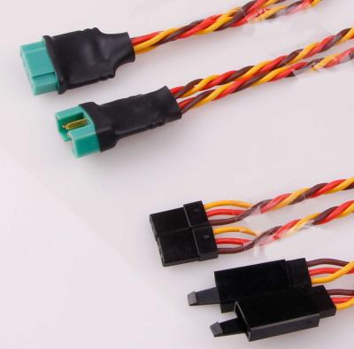 Kabelsatz für 2 Servos MPX Hochstrom Stecker System auf Graupner/UNI 300mm 22AWG/0,32²mm 1 Satz