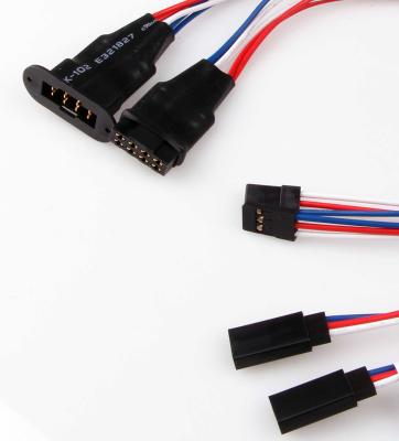 Kabelsatz für 2 Servos MPX 8-pin Hochstrom Stecker System auf Futaba 300mm 22AWG/0,32²mm 1 Satz