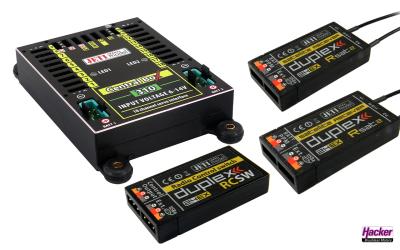 JETI DUPLEX 2.4EX Central Box 310 + 2x Rsat2 + RC Switch