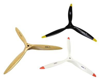 Fiala 3-Blatt 18x14 Elektro E3 Holzpropeller - schwarz Pusher/links * 032181432