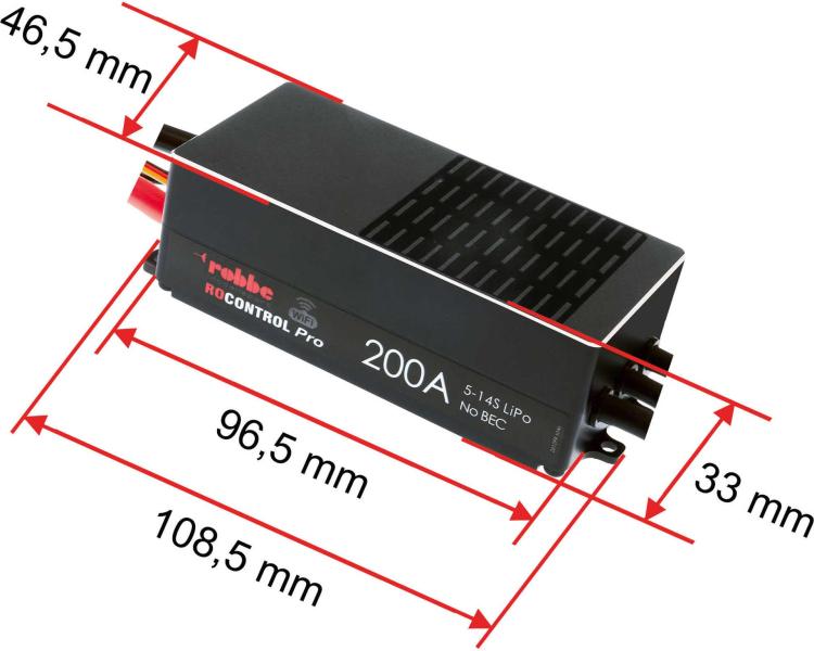 Robbe Modellsport RO-CONTROL PRO WIFI 5-14S 200A OPTO