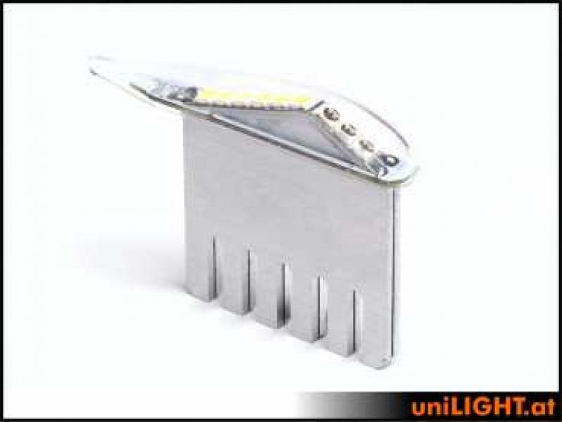 uniLight 6mm DUAL Navigation+Strobe Licht, 12Wx2 grün/weiss * DUAL6-120x2-GNWE